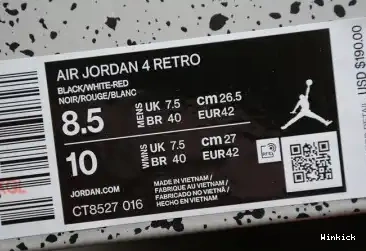 “RED 4 CT8527-016 JORDAN AIR THUNDER” 0627